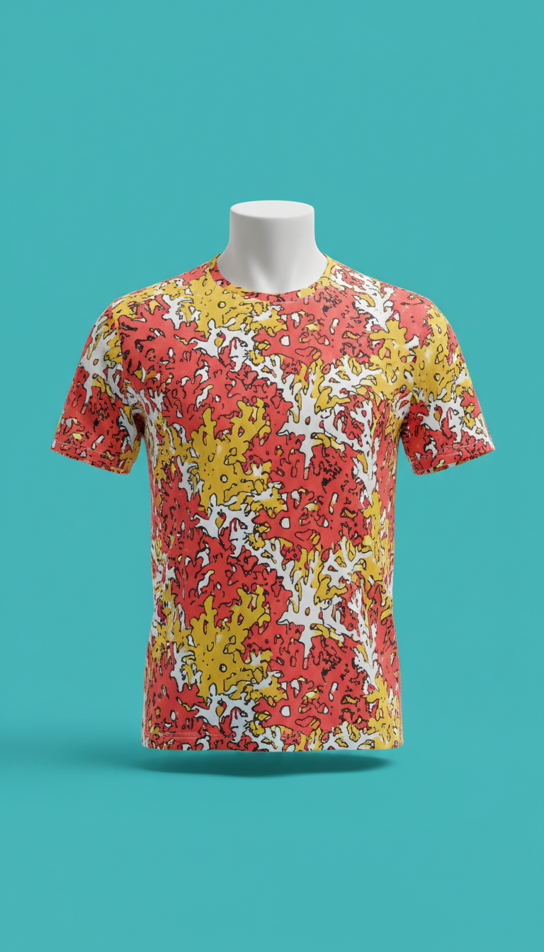 Personalized T-Shirt in Fire Coral