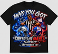 Who You Got? Team vs Team custom Game Day T Shirts Personalized Rivalry Shirt